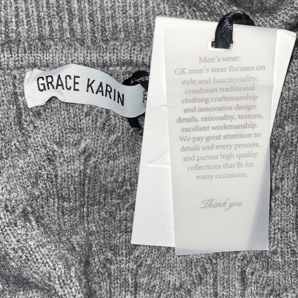 Gray Patterned Sweater - Picture 5 of 6